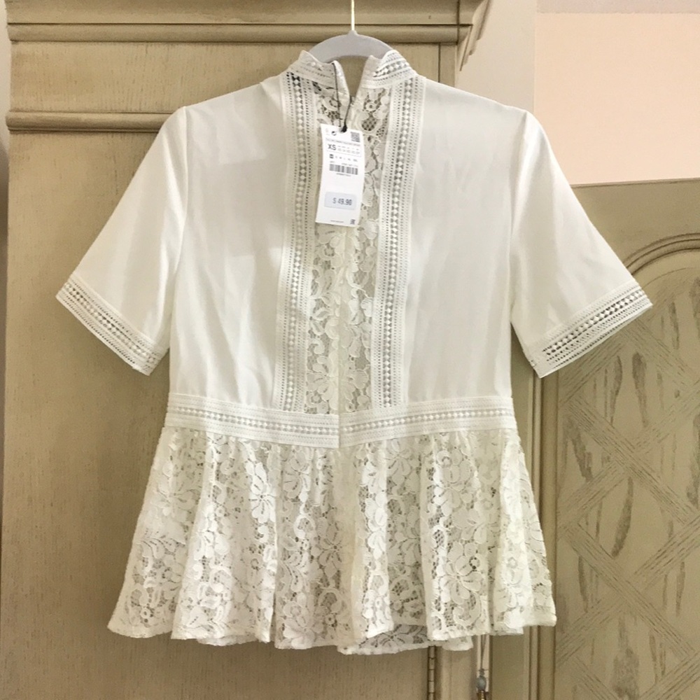 White Zara blouse